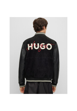 Hugo Кожено яке Laars 50493382 Черен Regular Fit - Pepit.bg