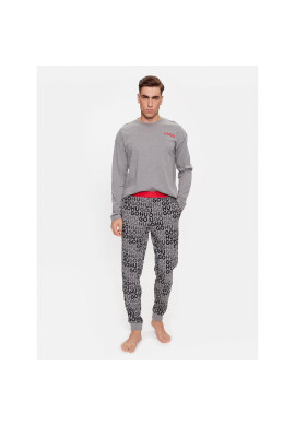 Hugo Пижама Monogram Long Set 50501680 Сив Regular Fit - Pepit.bg