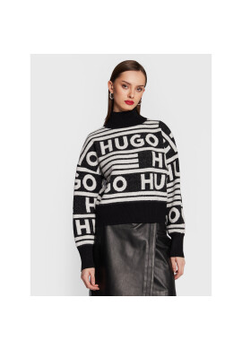 Hugo Поло Sismina 50477117 Черен Oversize - Pepit.bg