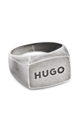 Hugo Пръстен E-Logobold 50472524 Сребрист - Pepit.bg