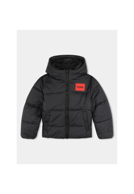 Hugo Пухено яке G26111 D Черен Regular Fit - Pepit.bg