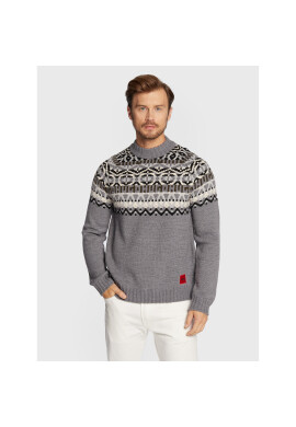 Hugo Пуловер Steenor 50474830 Сив Relaxed Fit - Pepit.bg