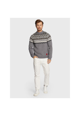 Hugo Пуловер Steenor 50474830 Сив Relaxed Fit - Pepit.bg