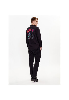 Hugo Риза 50484366 Черен Relaxed Fit - Pepit.bg