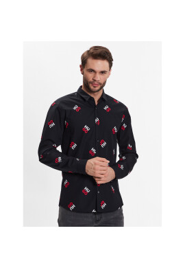 Hugo Риза 50484412 Черен Extra Slim Fit - Pepit.bg