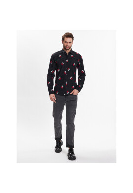 Hugo Риза 50484412 Черен Extra Slim Fit - Pepit.bg