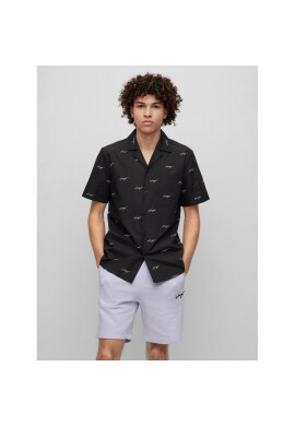 Hugo Риза 50490668 Черен Relaxed Fit - Pepit.bg
