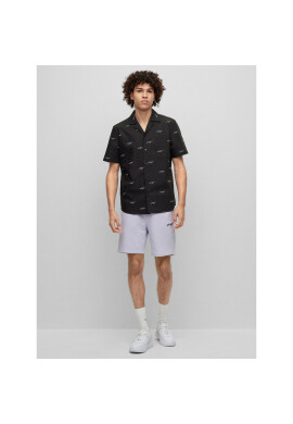 Hugo Риза 50490668 Черен Relaxed Fit - Pepit.bg