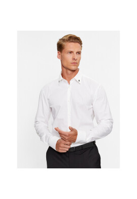 Hugo Риза Ermo 50495900 Бял Slim Fit - Pepit.bg