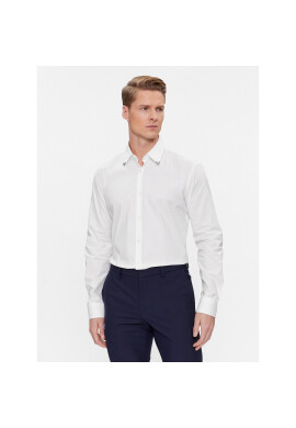 Hugo Риза Ermo 50508633 Бял Slim Fit - Pepit.bg
