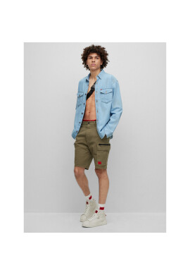 Hugo Шорти от плат 50487833 Зелен Regular Fit - Pepit.bg