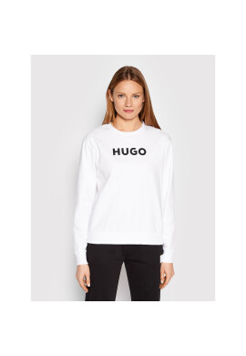 Hugo Суитшърт 50470571 Бял Regular Fit - Pepit.bg