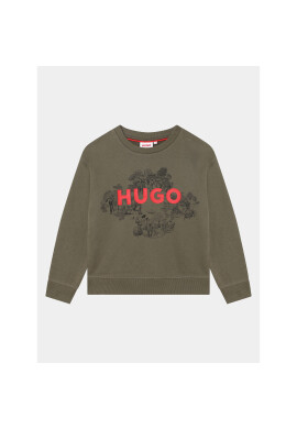 Hugo Суитшърт G25150 D Каки Regular Fit - Pepit.bg
