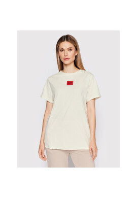 Hugo Тишърт 50456008 Бежов Slim Fit - Pepit.bg