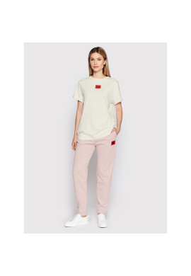Hugo Тишърт 50456008 Бежов Slim Fit - Pepit.bg