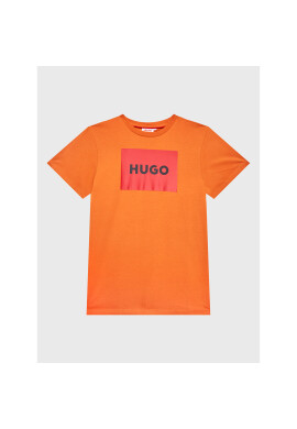 Hugo Тишърт G25103 S Оранжев Regular Fit - Pepit.bg
