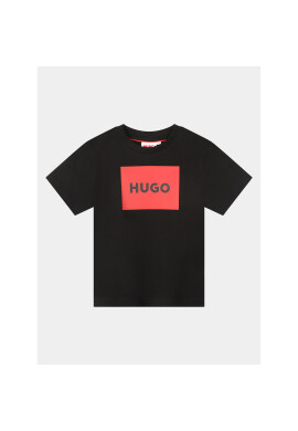 Hugo Тишърт G25132 D Черен Regular Fit - Pepit.bg