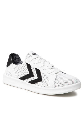 Hummel Сникърси Busan Knit 211897-9806 Бял - Pepit.bg