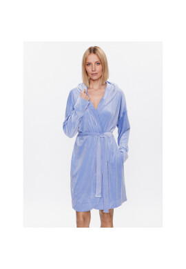 Hunkemöller Халат Robe Short Velours 201669 Син - Pepit.bg