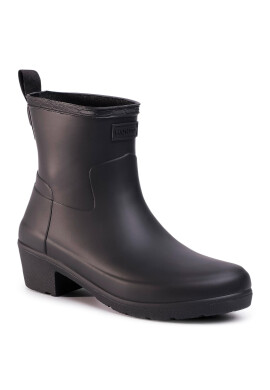 Hunter Гумени ботуши Refined Low Heel Ankle Biker Черен - Pepit.bg