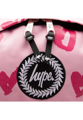 HYPE Раница Pink Glitter Scribble Heart Crest Backpack YVLR-667 Розов - Pepit.bg