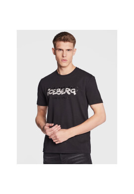 Iceberg Тишърт 23EI1P0F0276307 Черен Regular Fit - Pepit.bg