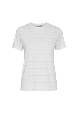 ICHI Тишърт 20118086 Бял Regular Fit - Pepit.bg