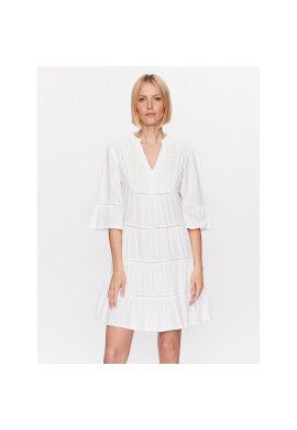 Iconique Лятна рокля IC23 024 Бял Regular Fit - Pepit.bg