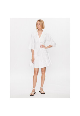 Iconique Лятна рокля IC23 024 Бял Regular Fit - Pepit.bg