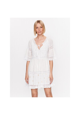 Iconique Лятна рокля IC23 025 Бял Regular Fit - Pepit.bg