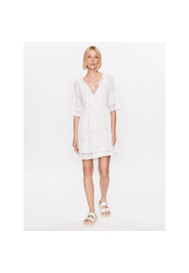 Iconique Лятна рокля IC23 025 Бял Regular Fit - Pepit.bg