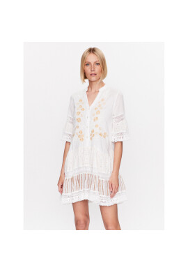 Iconique Лятна рокля IC23 027 Бял Regular Fit - Pepit.bg