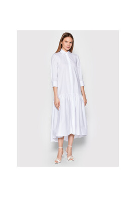Imperial Рокля тип риза A9MYDAS Бял Relaxed Fit - Pepit.bg