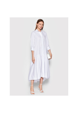 Imperial Рокля тип риза A9MYDAS Бял Relaxed Fit - Pepit.bg