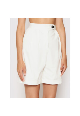 Imperial Шорти от плат D192BNP Бял Relaxed Fit - Pepit.bg