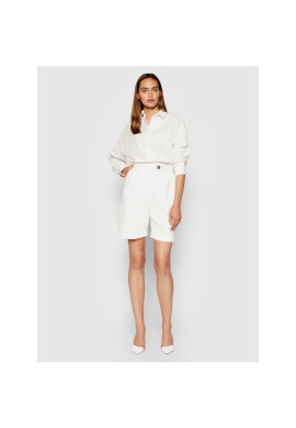 Imperial Шорти от плат D192BNP Бял Relaxed Fit - Pepit.bg