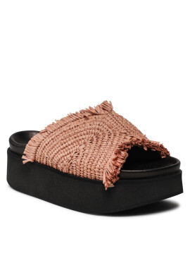 Inuikii Чехли Raffia Moon Platform 70103-095 Кафяв - Pepit.bg