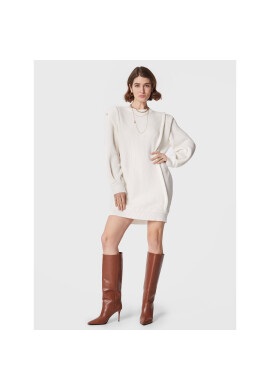 IRO Плетена рокля Lorely AR641 Бял Relaxed Fit - Pepit.bg