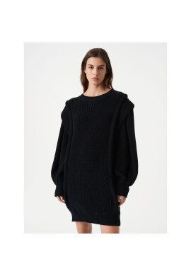 IRO Плетена рокля Lorely AR641 Черен Relaxed Fit - Pepit.bg