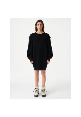 IRO Плетена рокля Lorely AR641 Черен Relaxed Fit - Pepit.bg