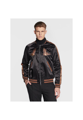 J.Lindeberg Яке бомбър Eagle Varsity FMOW07327 Черен Regular Fit - Pepit.bg