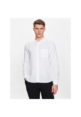 J.Lindeberg Риза Clean FMST07687 Бял Slim Fit - Pepit.bg