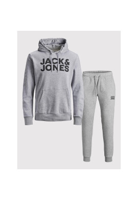 Jack&Jones Анцуг Corp Logo 12220976 Сив Regular Fit - Pepit.bg