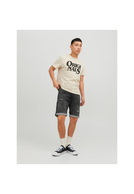 Jack&Jones Дънкови шорти Rick 12224129 Черен Regular Fit - Pepit.bg