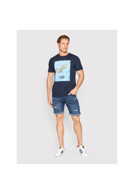 Jack&Jones Дънкови шорти Rick Fox 12201632 Тъмносин Regular Fit - Pepit.bg