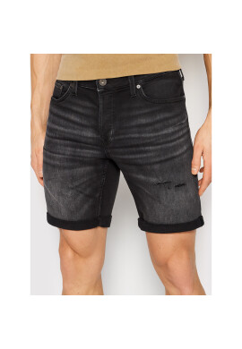 Jack&Jones Дънкови шорти Rick Icon 12201639 Черен Regular Fit - Pepit.bg