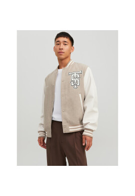 Jack&Jones Яке бомбър College 12230582 Бежов Regular Fit - Pepit.bg
