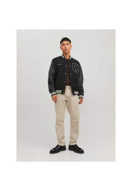 Jack&Jones Яке бомбър College 12230582 Черен Regular Fit - Pepit.bg