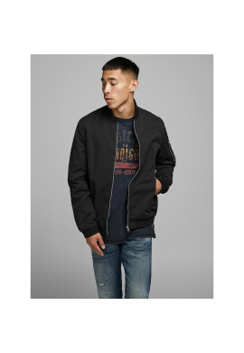 Jack&Jones Яке бомбър Rush 12165203 Черен Regular Fit - Pepit.bg
