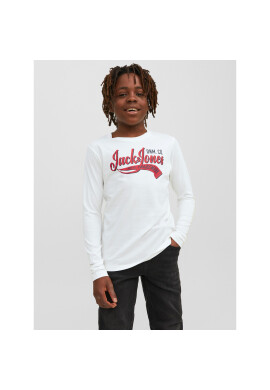 Jack&Jones Junior Блуза 12237371 Бял Regular Fit - Pepit.bg